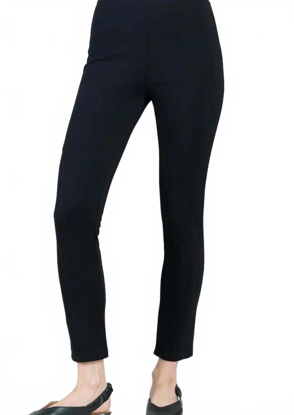 NEW CLARA SUNWOO knit straight leg pants in black